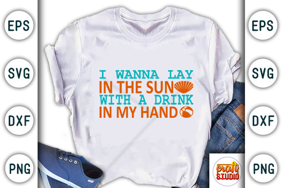 A Summer Graphic for T-Shirt Designs and Product Branding
