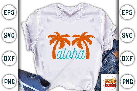 Aloha Summer Graphics for Casual T-Shirt Design and Branding