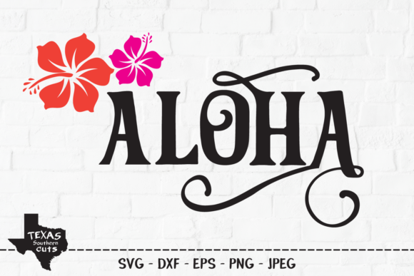 Aloha - Summer Shirt Design for Crafts and Graphics