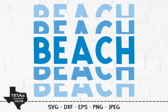 Beach - Summer Shirt Design: A Vibrant Graphics Asset for Crafts