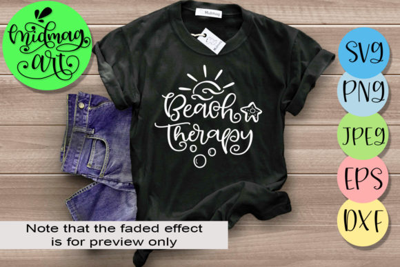 Beach Therapy, Summer: Perfect for T-Shirt Designs and Graphics