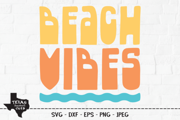 Beach Vibes - Summer Shirt Design for Graphics and Crafts