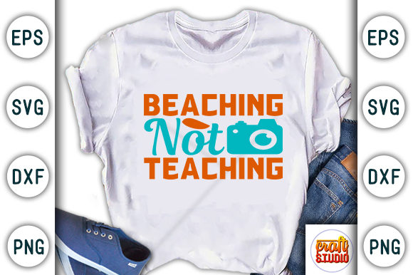 Crafting Summer Vibes: Reviewing a Beachy SVG for T-Shirt Graphics