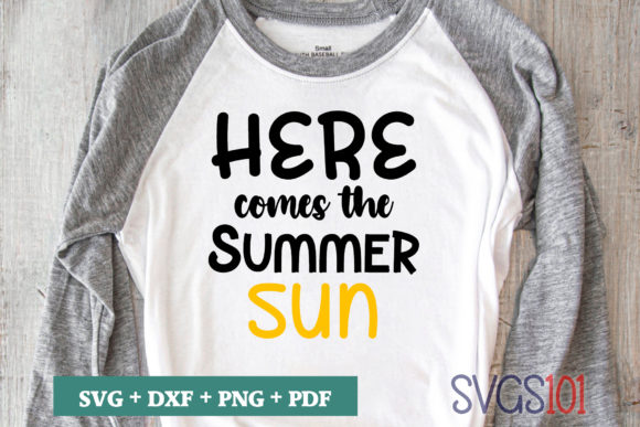 Here Comes the Summer Sun SVG: Perfect for T-Shirt Designs and Graphics