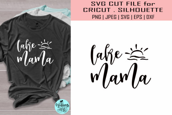 Lake Mama Summer: A Versatile T-Shirt and Graphics Asset