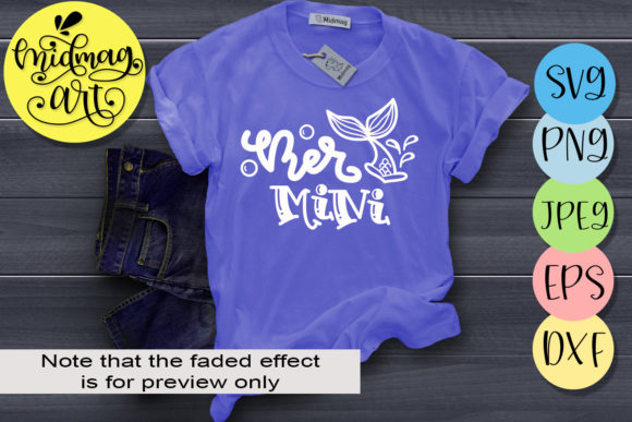 Mer Mini, Summer: A Versatile T-Shirt and Graphics Asset