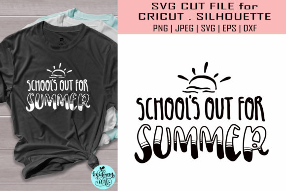 School's Out for Summer: A Versatile Graphics Asset for T-Shirt Designs