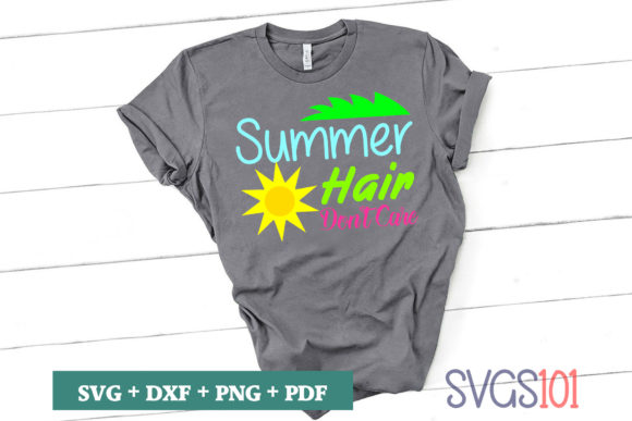 Summer Hair Don't Care: A Vibrant Embroidery Choice