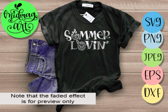 Summer Lovin, Summer: A Vibrant T-Shirt Graphics Asset