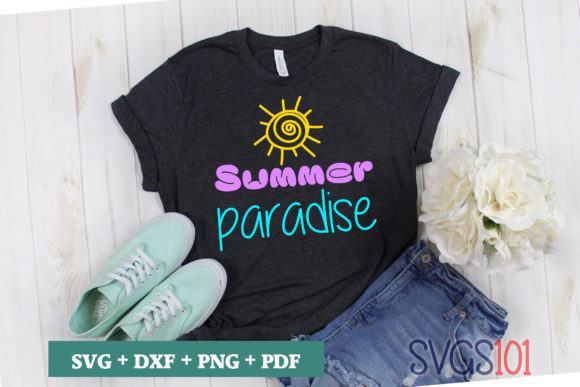 Summer Paradise: A Vibrant Addition to T-Shirt Designs and Graphics