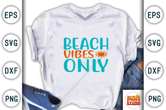 Summer Svg Design, Beach Vibes Only: A Must for T-Shirt Graphics
